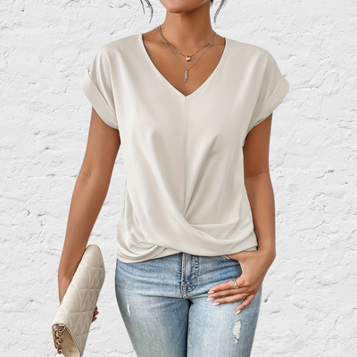 Jade™ | T-shirt décontracté avec col en V doux