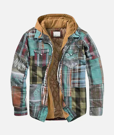 Franck | Veste à carreaux patchwork