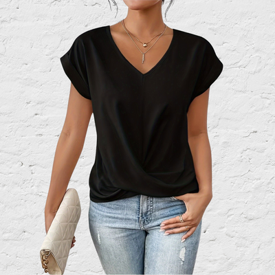 Jade™ | T-shirt décontracté avec col en V doux