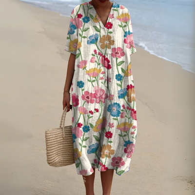 Nicole™ | Robe d'Été à Fleurs