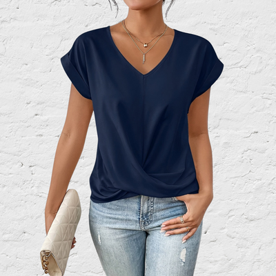 Jade™ | T-shirt décontracté avec col en V doux