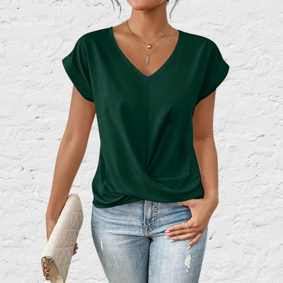 Jade™ | T-shirt décontracté avec col en V doux