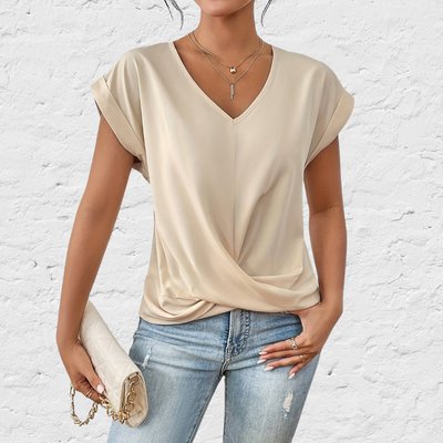 Jade™ | T-shirt décontracté avec col en V doux