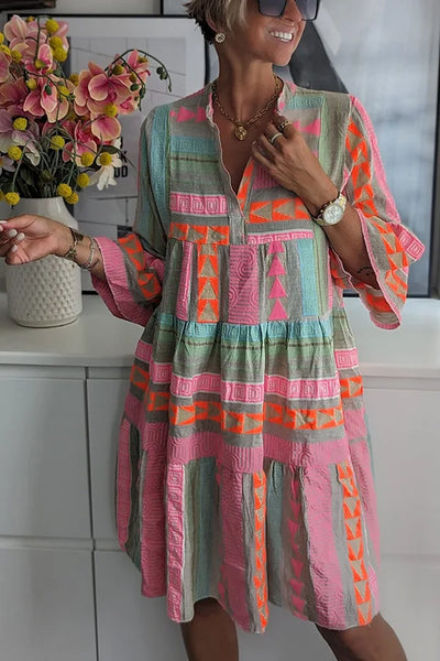 Juliane™ | Robe Swing à Volants Boho